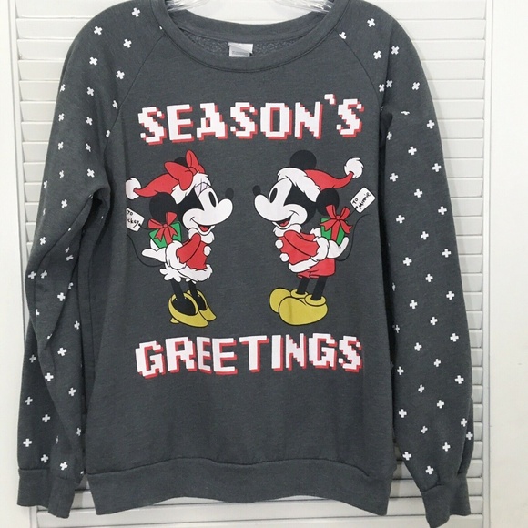 Disney Other - DISNEY | Mickey Minnie Sweatshirt XL Christmas